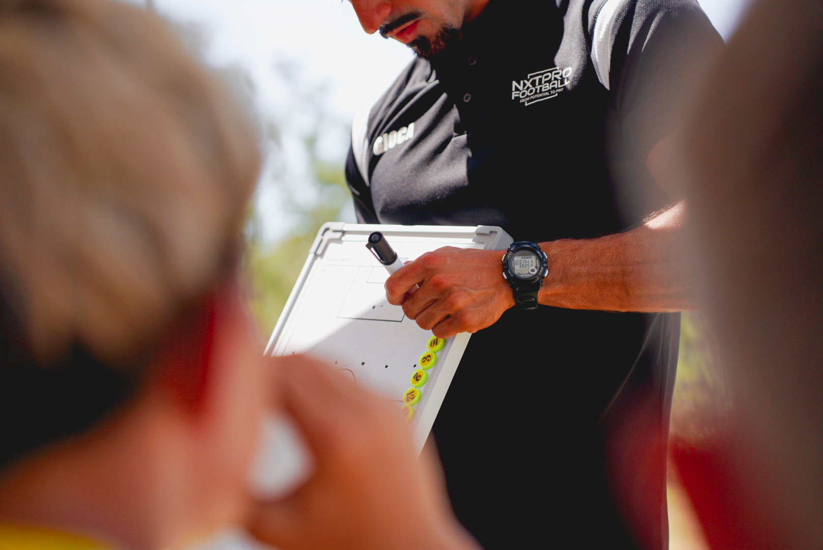 Luccas coaching a session at NXTPRO