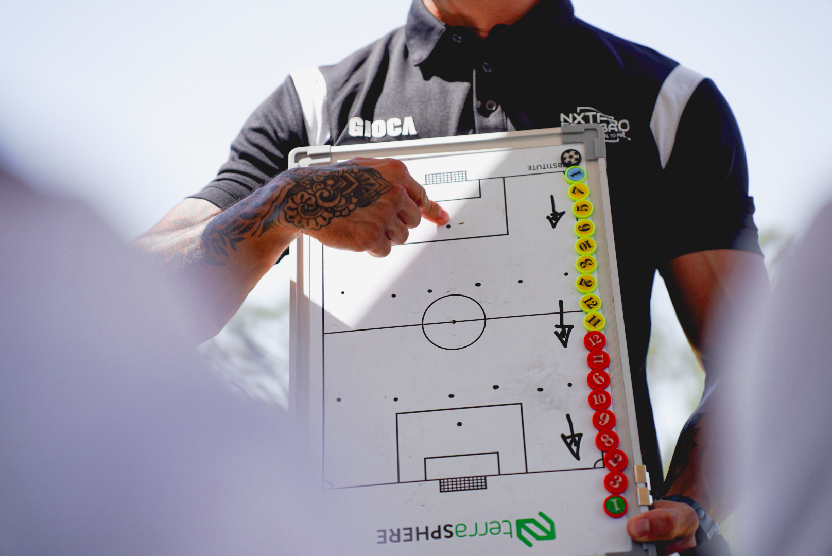 Luccas coaching a session at NXTPRO