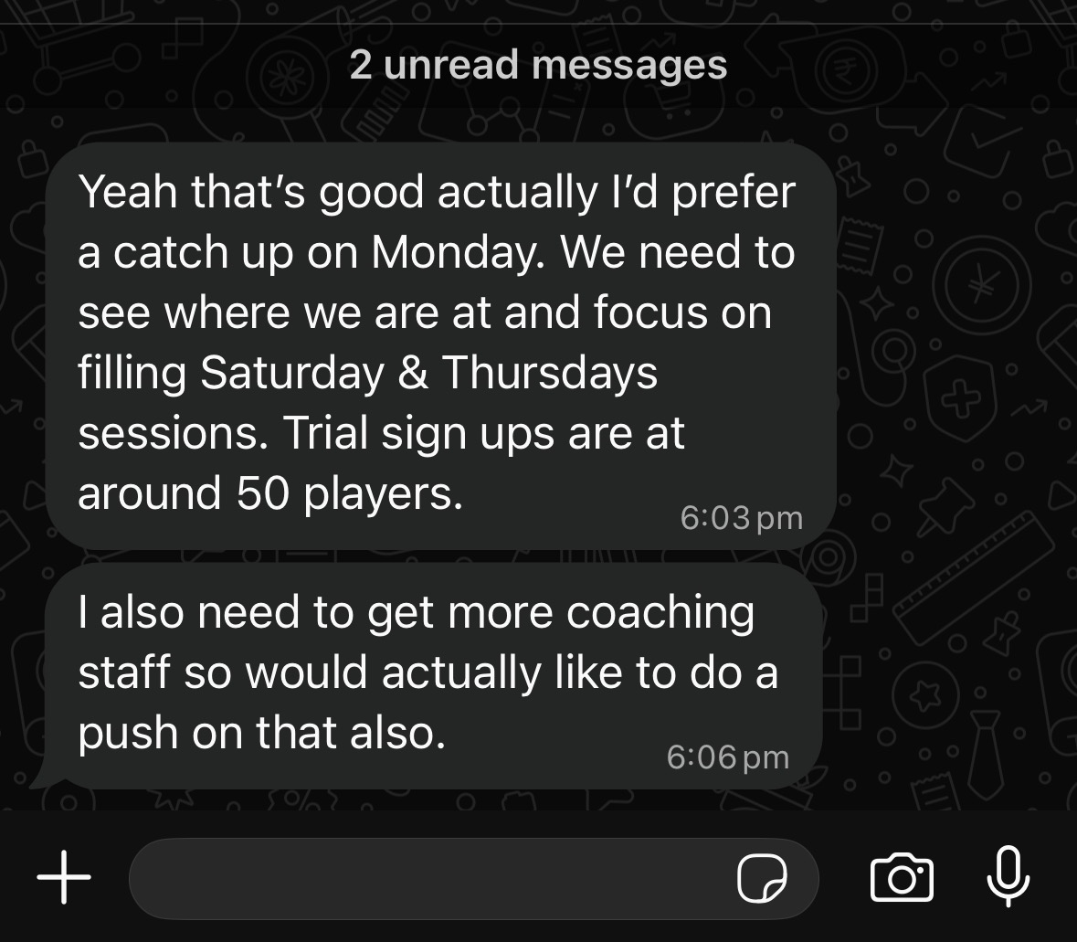 50 trial signups in 11 days - now needs to handle players