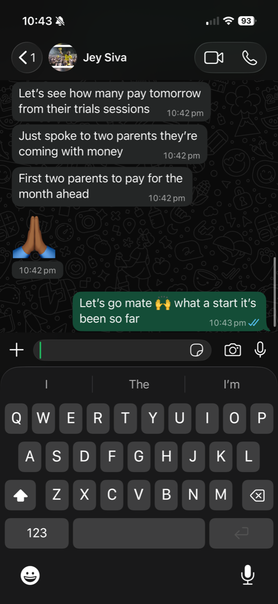 First customers through the door