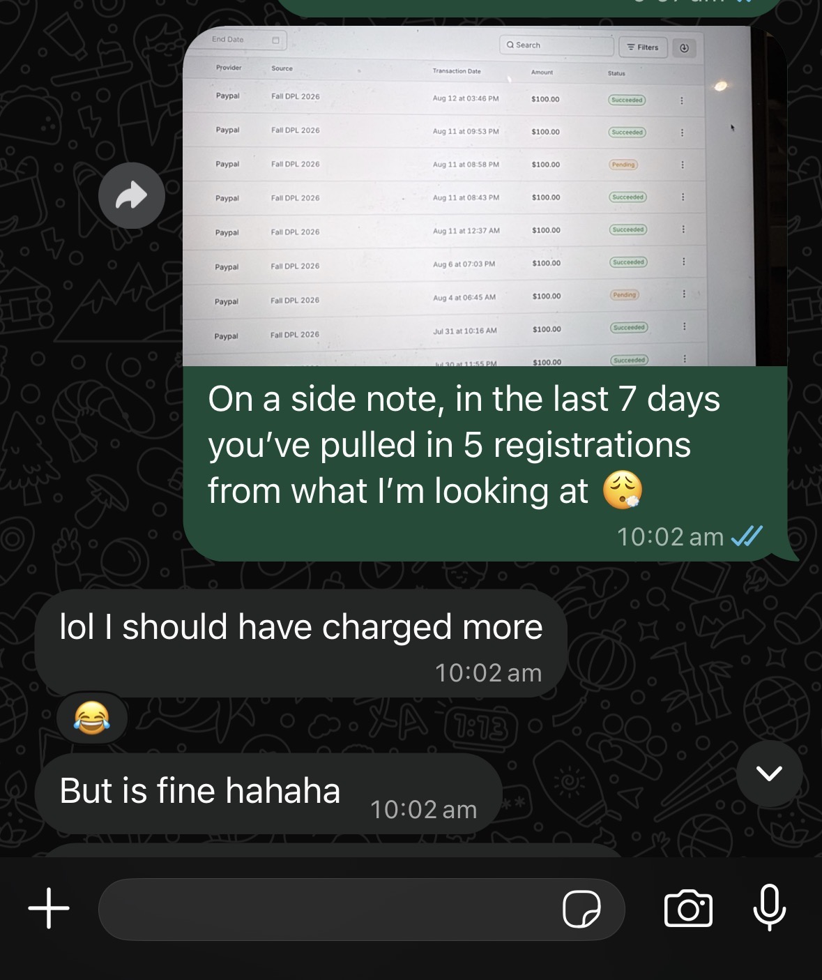 5 players in 7 days